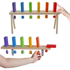Falling Wood Domino Wall (Wall Mount or Table Top) by Meavia Toys
