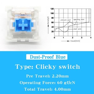 Mechanische Tastatur Switch Set 108 Teile 3 Pin Keyboard Clicker Taktile Tasten