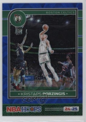 2024-25 Panini NBA Hoops Premium Blue Scope Prizm /99 Kristaps Porzingis #9 1ph6