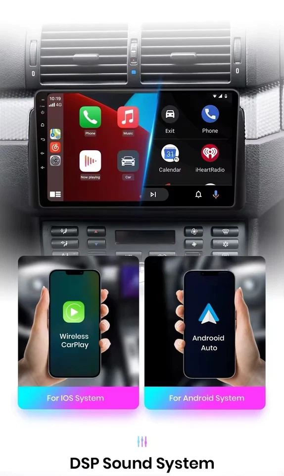 Autoradio Merceds SLK R171 2004-2011 CarPlay-AndroidAuto Wireless 4G+64GB 8Core - Immagine 4 di 4