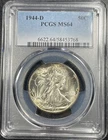 1944-D Walking Liberty Silver Half Dollar PCGS MS64 Uncirculated