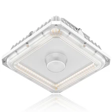 60W LED Canopy Light with Dusk-to-Dawn Parking Gas Station Light 4.5K/5K/5700K