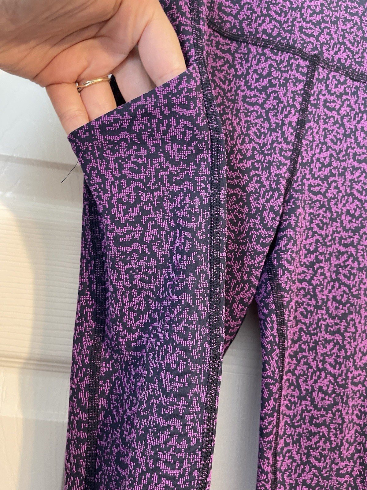 Extra Small Purple And Black Patterned Athleta Wo… - image 2