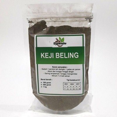 Keji Beling Leaf Powder 1kg Herbal Botanical Ingredient Fine Pack