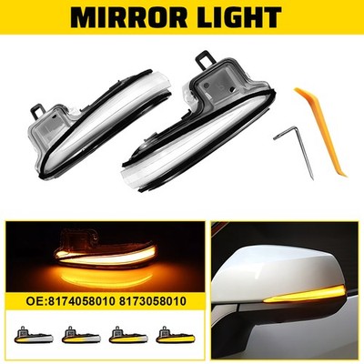 For Toyota Alphard MK3 AH30 Vellfire 15-23 LED Side Mirror Marker Signal Lights