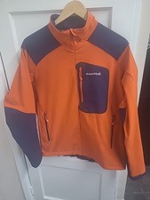 Montbell Climapro Windproof Softshell Jacket Size L Orange/Navy
