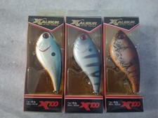 Lot Of 3 XCalibur Xr100 Lipless Crankbaits  RARE lure In 3 Great Colors!
