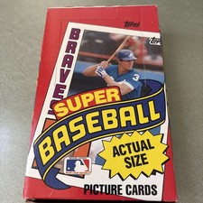 1984 Topps Super baseball box 36 factory sealed packs Strawberry RC Ryan Ripken$
