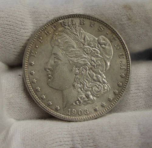1903 US Morgan Silver Dollar $1 Nice AU