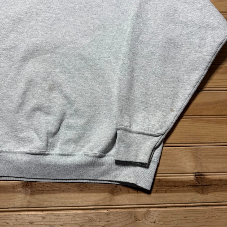Винтажный 90-х пустой вересковый флис Crewneck пуловер толстовка сделано в США - большой - Изображение 4 из 4