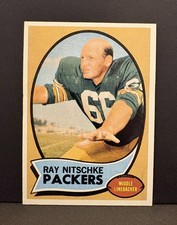 1970 Topps Football #55 Ray Nitschke Green Bay Packers - NM