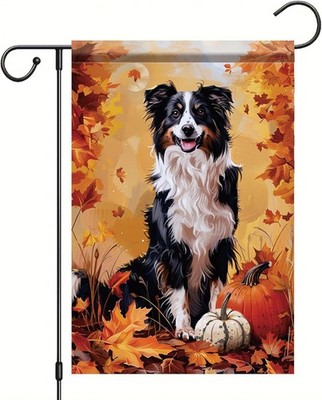 Autumn garden flag decorative outdoor banner