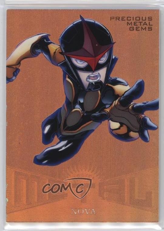 2017 Fleer Ultra Marvel Spider-Man Metal PMG Bronze 100/199 Nova #MM41 0sm7