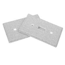  2 Pcs Rhinestone Switch Cover Fancy Light Plate Wall Covers Decorative