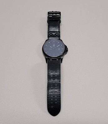 Luminox 1879.BO Blackout Field Black Leather Strap Men's Watch | eBay