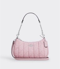Coach Teri Shoulder Bag Crossbody In Quilted Denim/BALLERINA/CARNATION CBG86 NWT