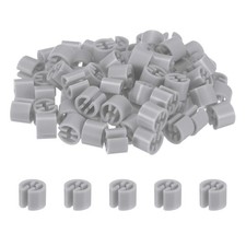 100-Pack Clothes Hanger Markers Blank, Plastic Garment Color Coded Size Clips...