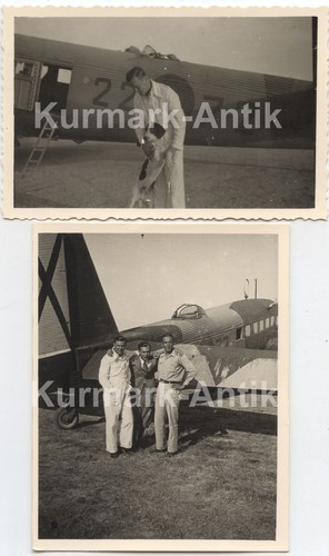 C022 Foto Wehrmacht Legion Condor Spanien Flugzeug Ju52 camo TARN Nummer emblem - Bild 1 von 1