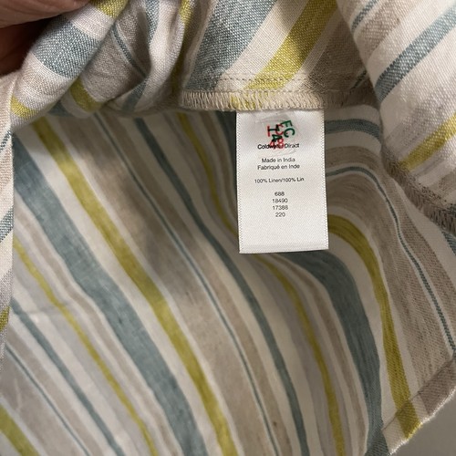 Coldwater Creek Womens Pant & Sleeveless Blouse Set 100% Linen Set Medium 14 EUC - Picture 7 of 16