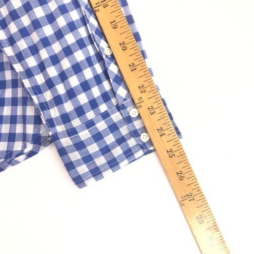 J Crew Crinkle Shirt Women's 20 Classic Blue White Cotton Blend Long Sleeve - Picture 8 of 8