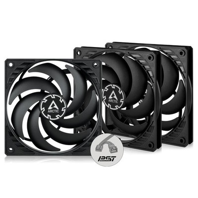 ARCTIC P12 SLIM PWM PST (3 Pack) 120 mm Case Fan Pressure-optimised B-Stock