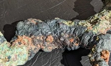 2 Lb+Tenorite Coated Copper Crystal,  Adularia & Epidote Quincy Mine Michigan 