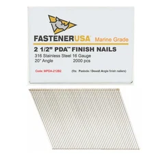 2-1/2" ANGLE FINISH NAILS 16GA 316SS 2,000ct | MPDA-212B2