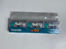 MAXELL MC60UR MICROCASSETTE 60 MINUTES NORMAL POSITION - PACK OF 3 - Open Box
