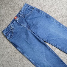 Wrangler Cowboy Cut Slim Fit Jeans Mens 36x32 Blue Denim 36MWZPD High Rise