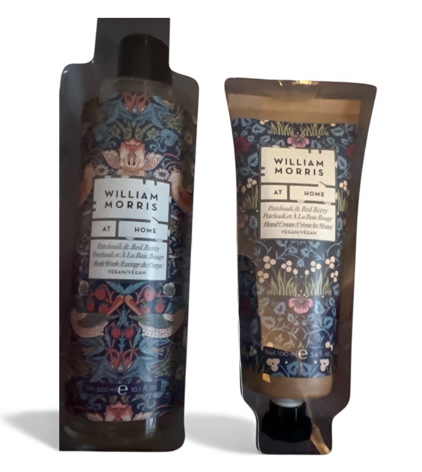 William Morris at Home Patchouli&Red Berry| Strawberry Thief Body Care Gift  Set