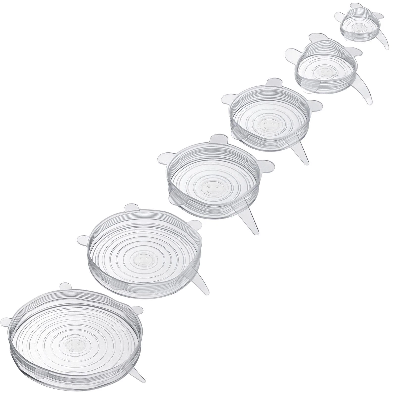 Westmark Round Fresh Lid - Stretchy, Reusable Silicone Lids for Different Vessel