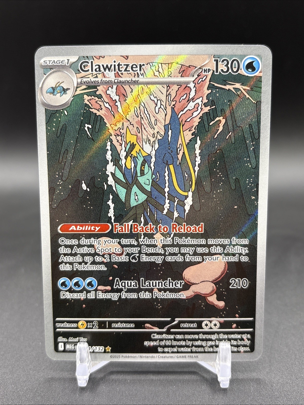 Clawitzer 141/132 Illustration Rare Pokemon Mega Evolution NM