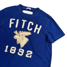 Abercrombie & Fitch Muscle T-Shirt Mens Small Short Sleeve Moose Embroidered