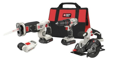#ad PORTER CABLE 20V MAX Power Tool PCCK616L4 Kit 4 Tool Cordless Power Tool Set $220.00