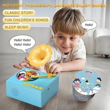 Toddler Phonograph with 96 Music Learning Cards, Educational Gift