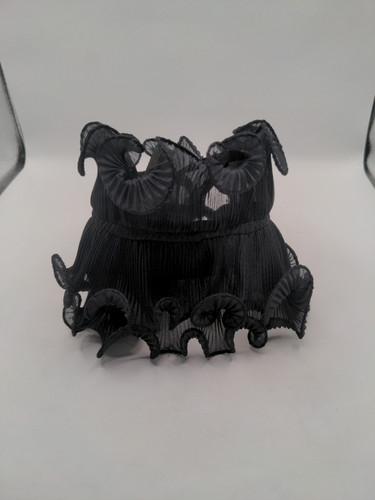 Cuello negro con doble volante victoriano de gasa gótico - Imagen 1 de 6