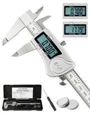 Digitaler Messschieber 150mm IP54 Wasserdicht Edelstahl mit LCD Display Auto-Off