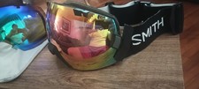 Smith I/O X Ski/Snowboard Goggles 2 Lense Combo Interchanging Red Blue Mirror