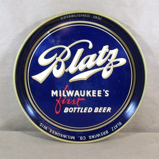 Vintage Blatz Beer 12" Canco Beer Tray