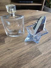 Two Empty Boxed Perfume Bottles Angel 50ml and La Vie Est Belle 100ml Good Cond