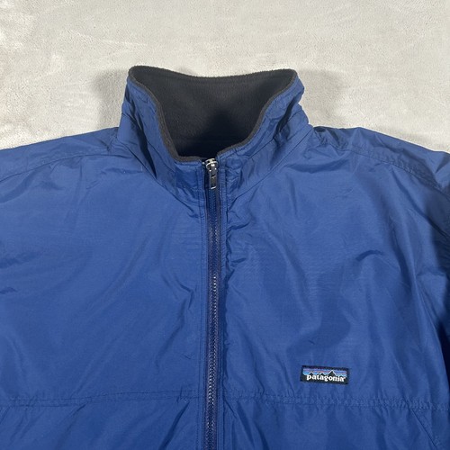 VTG 90s Patagonia Shelled Synchilla Jacket Blue L Bomber Fleece Lined Made In US by Patagonia, $122.08 - Photo 5