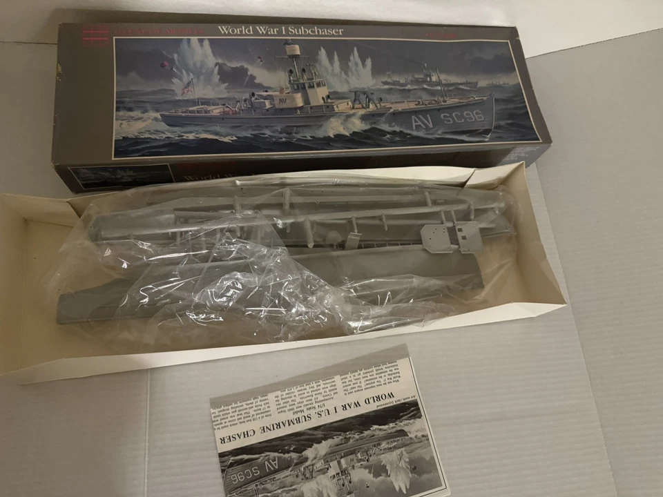 Glencoe Modelos Escala 1/74 Primera Guerra Mundial Subchaser Nuevo Caja Abierta Foto 4 de 4