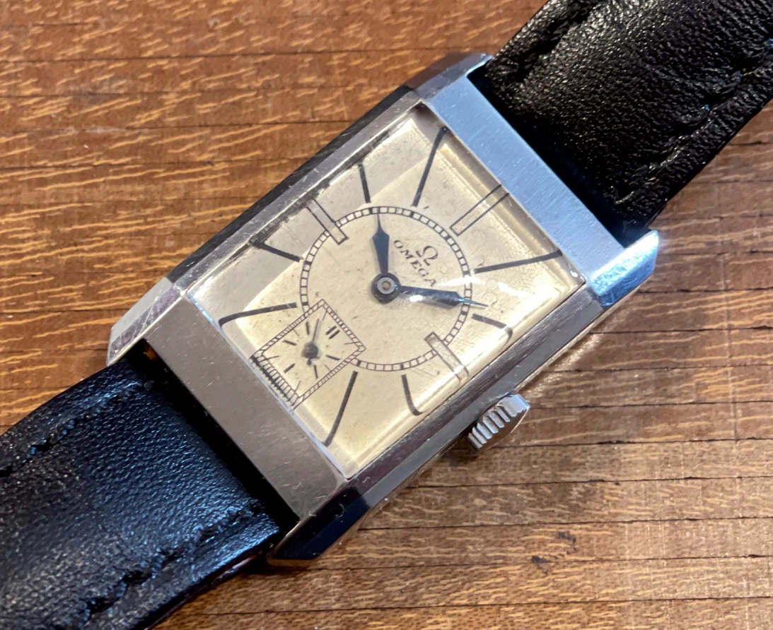 OMEGA 30s Staybrite Steel Stunning Dial Cal. 20 F Beautiful Dial