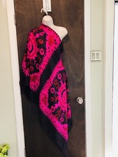 NEW Extraordinary Vibrant Pink/Plum/Red Sari/Wrap/Scarf