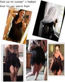 Women's Sexy Lingerie Sleepwear Babydoll Underwear Lace Dress G-String Nightwear