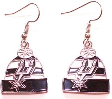San Antonio Spurs Knit Hat Earrings