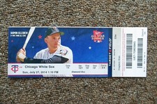 MINNESOTA TWINS VS CHICAGO WHITE SOX 7/27/2014 FULL TICKET ~ ADRIAN NIETO HR