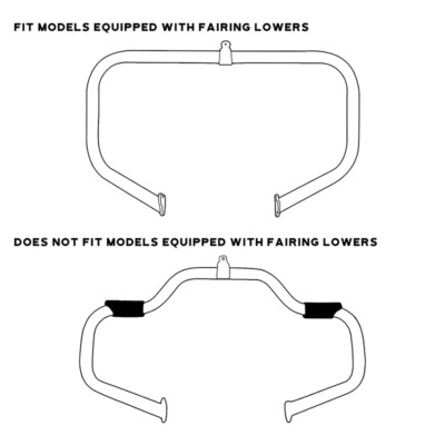 Lower Vented Fairings Speaker Pod Engine Crash Bar Fit For