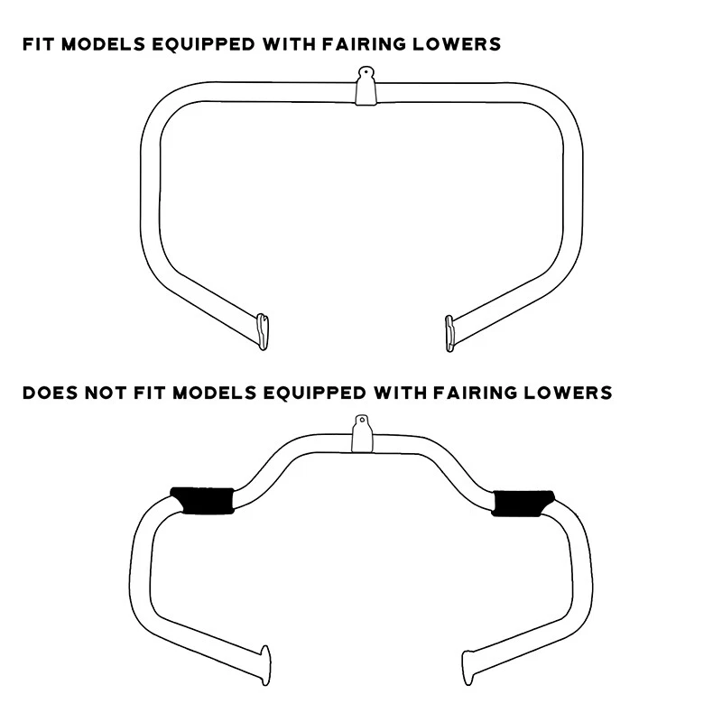 Carenados de pierna ventilados inferiores y barra protectora del motor aptos para Harley Road Glide 2009-2013 Foto 3 de 4