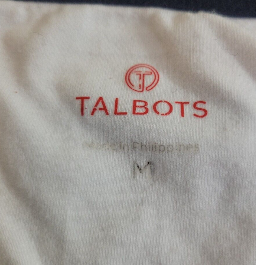 Talbots Navy Blue Striped Drawstring Sleeveless T… - image 3